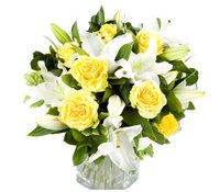 Beyaz Lilyumlar - Sarı Güller